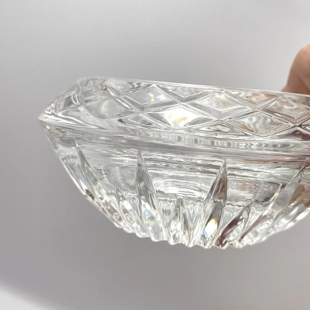 Vintage 1984 Princess House Highlights Lead Crystal‎ Candle Holders Set Of 2 Box